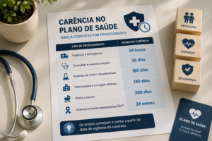 Carência no plano de saúde: tabela completa por procedimento