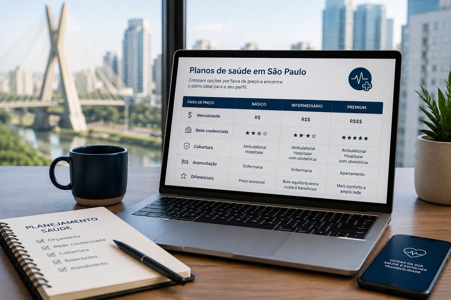 Melhores planos de saúde em São Paulo por faixa de preço